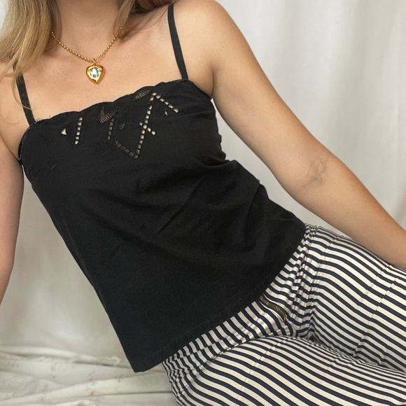 Vintage 70s Emmanuelle Khanh Cut Out Camisole - Picture 7 of 14